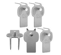 Wall Picture Hanger, 5 x Metal Picture Hooks, 0,67 x 0,98 in Heavy Duty Drywall Holder, No Daño Installation, Strong Secure Grip for Rental House, Dining Room, Bedroom, Dormitory