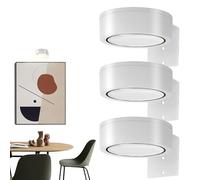 Wall Picture Lights - 8.6x3cm ABS PC Dimmable Wireless Lamp, Battery Powered Artwork Illuminator | Cordless RGB Frame Lighting With Remote Timer For Living Room Bedroom Dining Gallery Decor