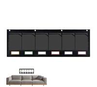 Wall Pocket Chart with Label - Classroom Pocket Chart | 6 Label Grouping Hanging File Organizer for Wall | Classroom Organization and Storage Hanging for Home, School to Save Papers