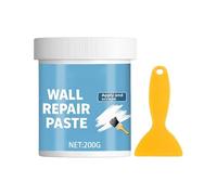 Wall Repair Paste - Waterproof Hydrophobic Drywall Putty, Fiber-Reinforced Wall Mending Paste for Cracks, Nail Holes, and Dents; Moisturre-Proof White Repair Compound with Scraper for Home Renovation