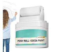 Wall Rolling Paint, 50 g Small Paint Roller for Quick Wall Repair, Portable Fast-Drying White, Water-Based Formula for Graffiti & Restoration