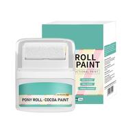 Wall Rolling Paint - 50 Gram Mini Paaint Roll, Compact Portable Roller| Quick-Dry White Water-Based Walls Paiint For Touch-Ups, Cover, Home Restoration DIY Painting Project
