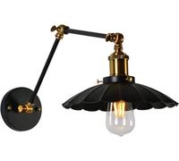 Wall Sconces, Industrial Retro Telescopic Wall Lamp, Adjustable Wall Light, Swing Arm Wall, Bedside Reading Lamp,Ceiling Pendant Chandelier(Black,30 * 30)