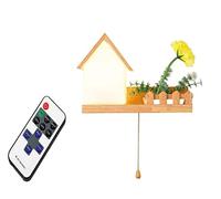 Wall Sconces Operated Wall Lamp Chalet Decor Shelf with Remote,Not Hardwired,Wireless Wall Lighting Fixture Dimmable LED Night Lights for Nursery Room Bedroom Home DEC