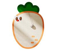 Wall Scratchers for Indoor Cats, Carrot Shape Sisal Pad with Hanging Ball, Non-Shedding Scratch Board for Sofa Edge Protection, Vertical Pet Claw Training Mat Kittens & Puppies
