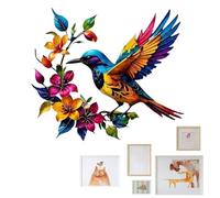 Wall Sculpture Decor | Realistic Modern Background Ornament,Bird Floral Wall Art Iron Sculpture - for Living Room Dining Room Entryway Farmhouse Patio Yard Fence