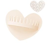Wall Shower Hair Catcher, Suction Cup Silicone Hair Grabber, 12x9.9x3.6cm/4.72x3.9x1.42 inches Reusable Bathtub Trap Drain Protector for Bathroom Family Friends