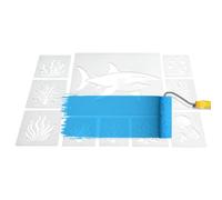 Wall Stencils for Painting Drawing - Reusable Sea Animal Mural Template Sea