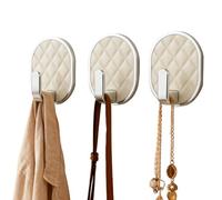 Wall Sticky Hooks - Heavy Duty Waterproof Hanger Set, Damage-Free Self Adhesive, Multipurpose Organizer for Bathroom, Kitchen, Bedroom, Living Room | Easy Mount Hook Rack for Towels Coats Keys Wreaths