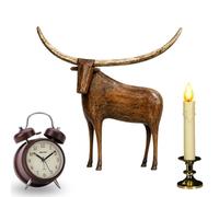 Wall Street Bull Statue | Esculturas vintage de decoración de escritorio de | Wall Street Para Oficina, Hogar, Sala de Estar, Repisa de Chimenea, Entrada |