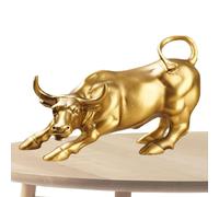 Wall Street - Estatua de toros de resina para escritorio, estantería