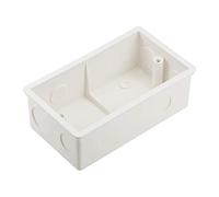 Wall Switch Box, Deep Case empotrada Mount 120 tipo Single Gang White 1 unidad