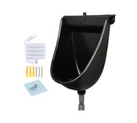 Wall Toilet - 18.5 Inch Male Mounted Urinal With Flush Valve, PP Drainage Component, 1.5 Meter Sewer Pipe Hardware | Space Saving Sanitary Solution For Outdoor Garden RV Apartment Unit