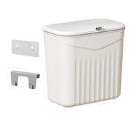 Wall Trash Bin, Mounted Odorless Kitchen Garbage Container, Lid and Space Saving Design for Pantry Dorm Bathroom RV Garden Laundry Small Living Areas, 26x23.5x16cm