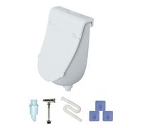 Wall Urinal - Comercial Diverter, Overflow Proof With Lid, Men Kids Outside, Bathroom Garage Camping, Top Performance Plumbing Category, White Portable