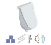 Wall Urinal - Commercial Wall-Mounted Urine Diverter for Men Kids Outside Bathroom Garage Camping Restroom Backyard RV | Overflow Proof Design with Lid Easy Install Lightweight Portable Hygienic Solut