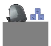 Wall Urinal, Odorless Urine Separator Toilet with Lid 11.22x7.09x15.16 inches, Wall-Mounted Design for Boys and Men, Compact Hygienic Solution for Motorhomes, Dorms, Gardens, and Home Bathrooms