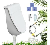 Wall Urinal with Lid, Odorless Wall Mounted Urine Separator Toilet, Compact Space-Saving Male Urinals for Boys, Men, Home Bathroom, Dorm Room, Motorhome, Outdoor Garden, Garage, RV Camping Use