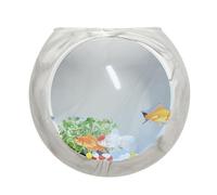 Wall Vases for Flowers, Strong Adhesive Vase Plant Pot, Silicone Globe Flower Bowl for Terrarium Air Plants, Wall-Mounted Fish Tank Holder, Decorative Planter for Home and, 11.9x10.7x6.9cm