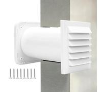 Wall Vent Kit, Through Wall Exhaust And Intake Set, Durable Airflow Ventilation System For Home Bathroom Kitchen Laundry Garage Basement Attic Workshop Air Circulation And Venting Use