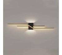 Wall, Wall Lights Indoor Linear Wall Lamp 3 Color Mode Up Down Wall Lights Aluminum Creative(Dark,Small)
