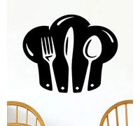wall4stickers Chef Toque Bon Appetit Cocina Etiqueta de la Pared Vinilo Arte del Restaurante Pub Decor Cocinar Restaurante Pub Mural Wallpaper Loft