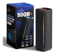 Walla Boom+ - Altavoz Bluetooth portátil - Audio de alta potencia de 20 W, IP67 impermeable, emparejamiento TWS, carga USB-C, 8 horas de reproducción, Bluetooth 6.0, diseñado para interiores y