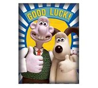 Wallace and Gromit - Tarjeta de buena suerte para hombre/mujer de la gama Aardman Animations - Thumbs Up - Tarjeta de felicitación para él/para ella