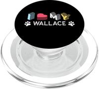 Wallace - Nombre de Perro Personalizado Wallace Pet Lover PopSockets PopGrip para MagSafe