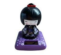 Wallace Solar Pal - Figura solar | Decoración de escritorio para el salpicadero del coche, muñeca de cabeza temblorosa confiable, conducción silenciosa para conductores, coleccionistas, viajes