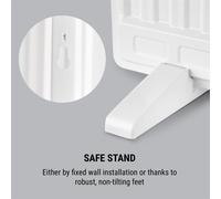 Wallander Radiador de aceite 600 W pantalla led temporizador semanal blanco