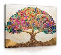 WallArena - Cuadros en lienzo - Árbol, 100x70 cm - Imagen sobre lienzo - Cuadro de pared XXL grande - Cuadros de pared para salon y dormitorio - para salon modernos impresion artistica