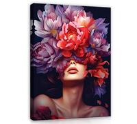 WallArena - Cuadros en lienzo - Mujer, 60x40 cm - Imagen sobre lienzo - Cuadro de pared XXL grande - Cuadros de pared para salon y dormitorio - para salon modernos impresion artistica