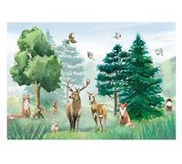 WallArena Fotomural Animales del bosque 152x104 cm