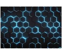 WallArena - Fotomural de vellon Geométrico, Moderno, 400x280 cm - Fotomurales - Papeles pintados - para salon y dormitorio - Papel pintado de vellon mural de pared efecto 3D - in ola - Abstracto