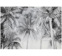 WallArena - Fotomural de vellon Palmeras, Tropical, 350x250 cm - Fotomurales - Papeles pintados - para salon y dormitorio - Papel pintado de vellon mural de pared efecto 3D - in ola - Botánico