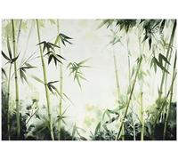 WallArena - Papel pintado fotográfico de fieltro de bambú 350 x 250 cm - Fotomurales - Papel pintado - para salón dormitorio - Papel pintado de pared efecto 3D - Incluye pegamento - Tropical Botanic