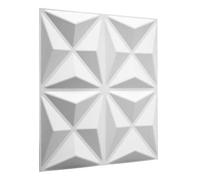 WallArt Wall Decor - Paneles sostenibles 3D para pared/Azulejos decorativos 3D para pared - Dutch Design - Papel tapiz 3D 100% natural - 50x50 cm - 12 paneles (para 3 m²/ m² de pared)