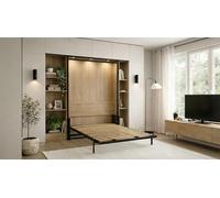 Wallbedking Cama abatible Morphy Classic - Sistema Multifuncional Modular SizeFlex y TypeFlex, Cama abatible Ahorra Espacio y Extensible con módulos de sofá (160x200, Vertical)