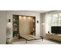 Wallbedking Cama abatible Morphy Classic - Sistema Multifuncional Modular SizeFlex y TypeFlex, Cama abatible Ahorra Espacio y Extensible con módulos de sofá (180x200, Vertical)