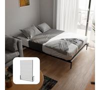 Wallbedking Cama Abatible Studio Vertical 135x190cm con Pistones a Gas, Marco Metálico Fuerte, Capacidad 350 kg, Ideal para Habitaciones Pequeñas o Estudios, Ahorro de Espacio, No Incluye Colchón