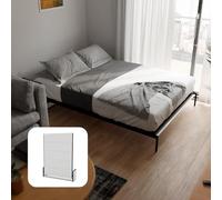 Wallbedking Cama Abatible Studio Vertical 160x200cm con Pistones a Gas, Marco Metálico Fuerte, Capacidad 350 kg, Ideal para Habitaciones Pequeñas o Estudios, Ahorro de Espacio, No Incluye Colchón