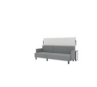 Wallbedking Morphy Studio Cama Abatible con Sofá Horizontal - Sistema Modular de Ahorro de Espacio (120x190 cm)