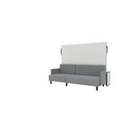 Wallbedking Morphy Studio Cama Abatible con Sofá Horizontal - Sistema Modular de Ahorro de Espacio (150x200 cm)