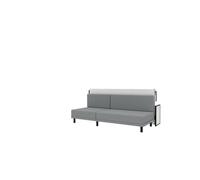 Wallbedking Morphy Studio Cama Abatible con Sofá Horizontal - Sistema Modular de Ahorro de Espacio (80x200 cm)