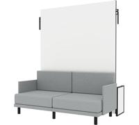 Wallbedking Morphy Studio Cama Abatible con Sofá Vertical - Sistema Modular de Ahorro de Espacio (160x200 cm)