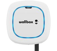 Wallbox Pulsar MAX, Cargador para Vehículo Eléctrico (22 kW, Type 2, Wi-Fi, Bluetooth, OCPP, Interior/Exterior, Cable de Recarga 7 Metros, Facíl de Instalar), Blanco