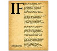 Wallbuddy IF Poem Art Print IF Poem by Rudyard Kipling Art Print IF Poster If Poem Poster If Poem Print If Poem Art If you can If by Kipling Poem (5 x 7 pulgadas, vintage)