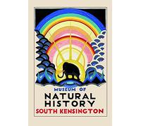Wallbuddy Vintage London Poster for the Underground Kensington Natural History Museum (21cm x 30cm)