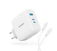 WallCharger120WGaNRicommRC1201EU,1xUSB-A,2xUSB-C2.1mUSB-CCable